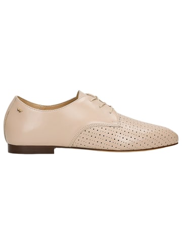 Wojas Leder-Schnürschuhe in Beige