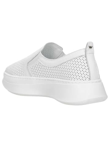 Wojas Skórzane sneakersy w kolorze białym