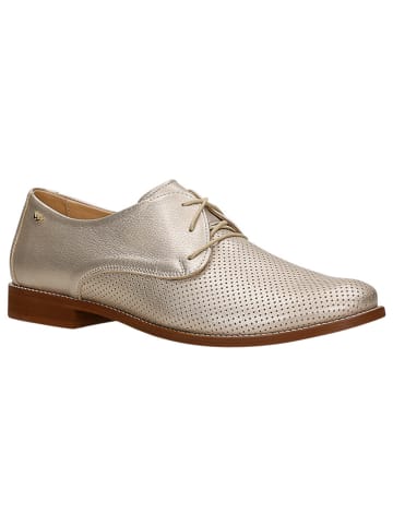 Wojas Leder-Schnürschuhe in Silber