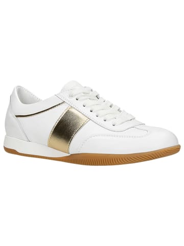 Wojas Skórzane sneakersy w kolorze biało-jasnobrązowym