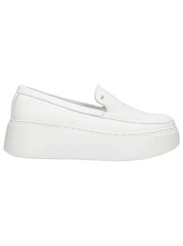 Wojas Leder-Slipper in Weiß