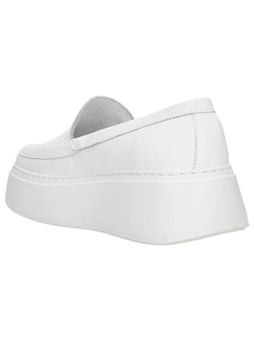 Wojas Leder-Slipper in Weiß