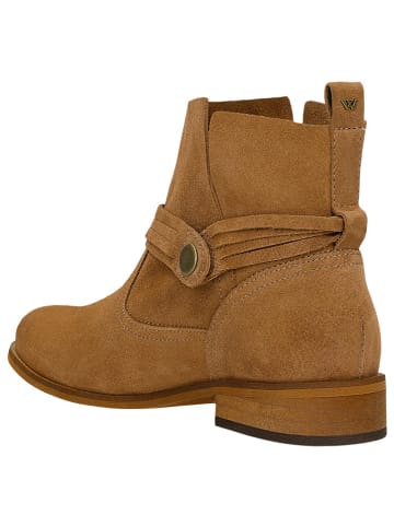 Wojas Leder-Boots in Hellbraun