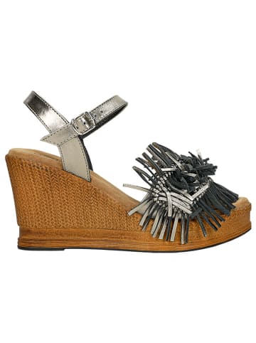 Wojas Leder-Sandaletten in Silber
