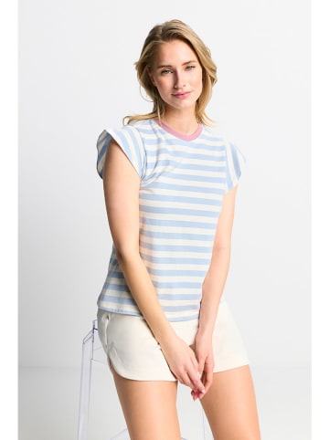 Rich & Royal Shirt in Hellblau/ Creme