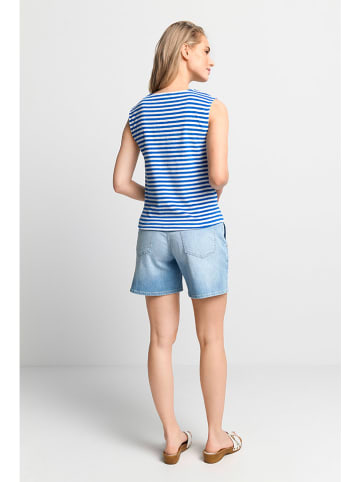 Rich & Royal Top blauw/wit