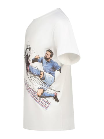 Messi Shirt in Weiß/ Hellblau