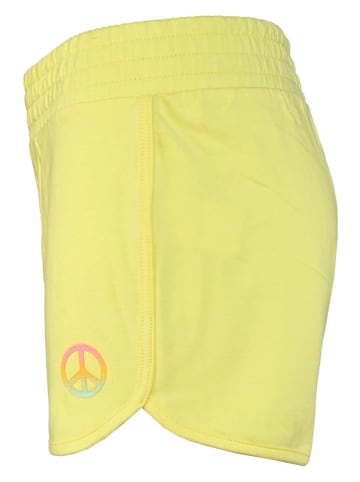 Blue Effect Sweatshorts in Gelb