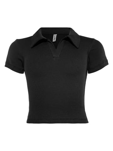 Blue Effect Poloshirt in Schwarz