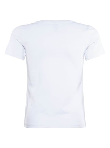 Blue Effect Shirt in Weiß