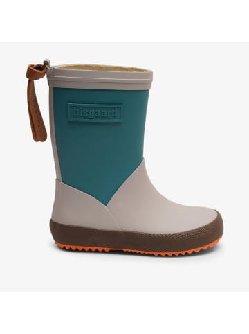 bisgaard Gummistiefel in Grau/ Petrol