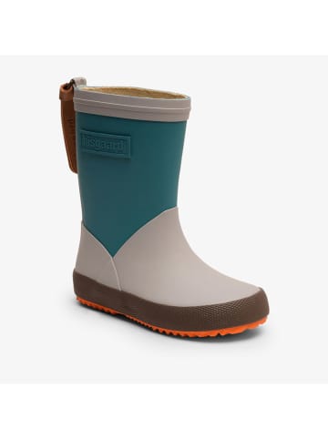 bisgaard Gummistiefel in Grau/ Petrol