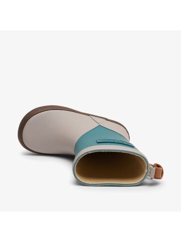 bisgaard Gummistiefel in Grau/ Petrol