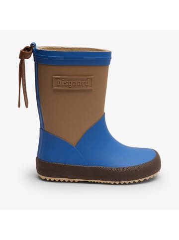 bisgaard Gummistiefel in Hellbraun/ Blau