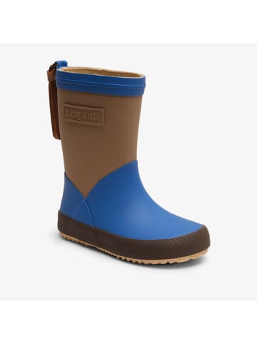 bisgaard Gummistiefel in Hellbraun/ Blau