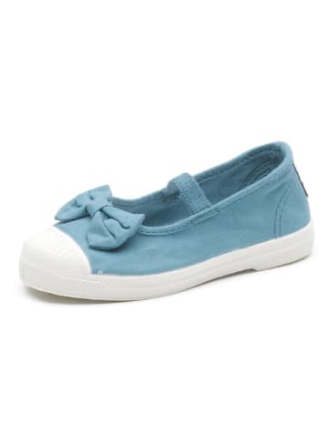 natural world Spangenballerinas in Hellblau