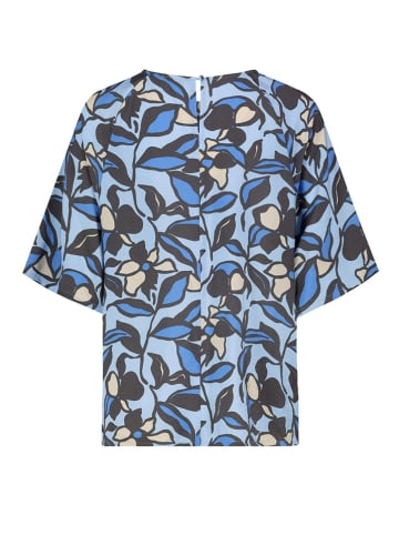 Sublevel Blouse blauw/antraciet/beige