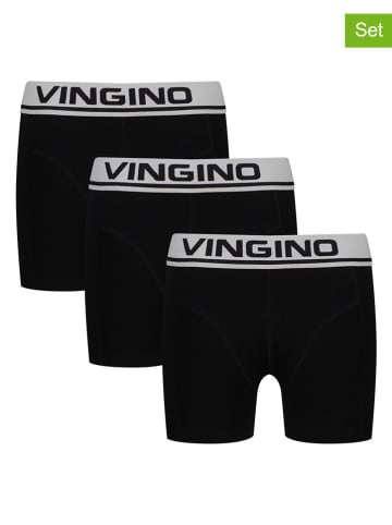 Vingino 3er-Set: Boxershorts in Schwarz