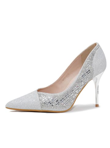 C'M Pumps in Silber