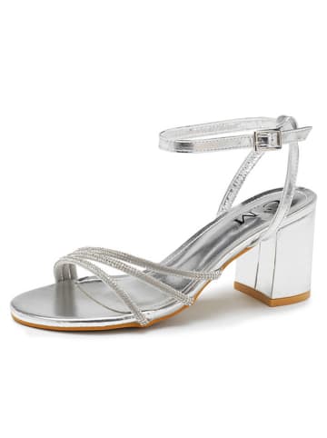 C'M Haksandalen zilverkleurig