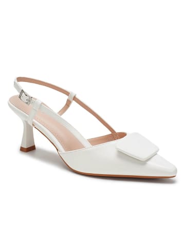 C'M Slingpumps in Weiß