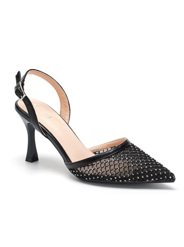 C'M Slingpumps in Schwarz