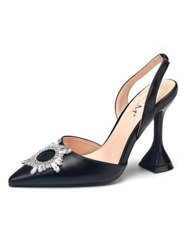 C'M Slingpumps zwart