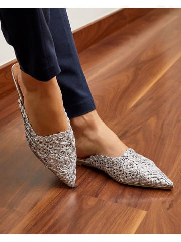 Belucci Clogs zilverkleurig