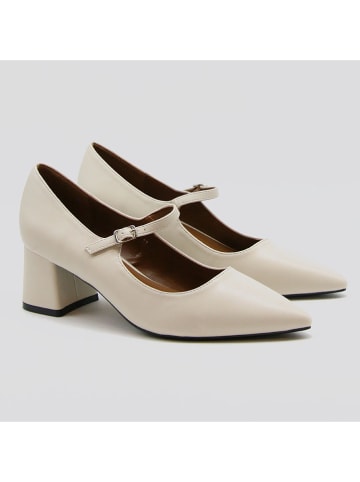 Belucci Spangenpumps in Creme