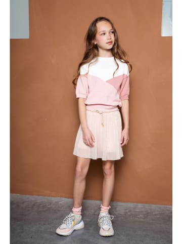 NONO Gebreid shirt beige/lichtroze