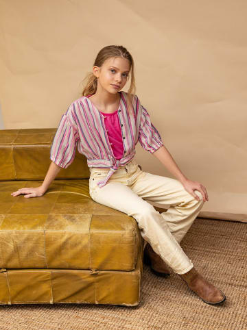 Street Called Madison Bluse in Creme/ Pink