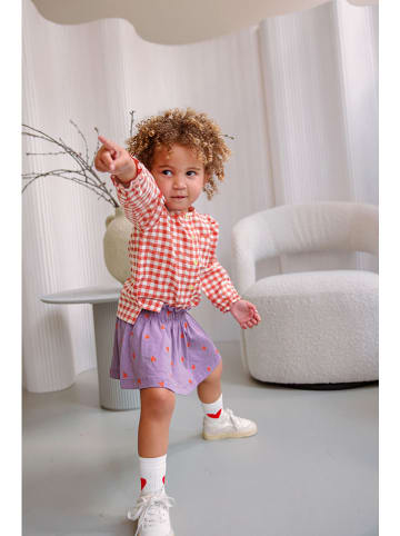 The New Chapter Bluse in Rot/ Creme