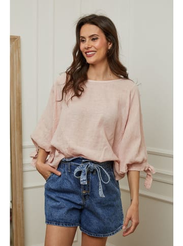 Plume Leinen-Bluse "Jet" in Rosé