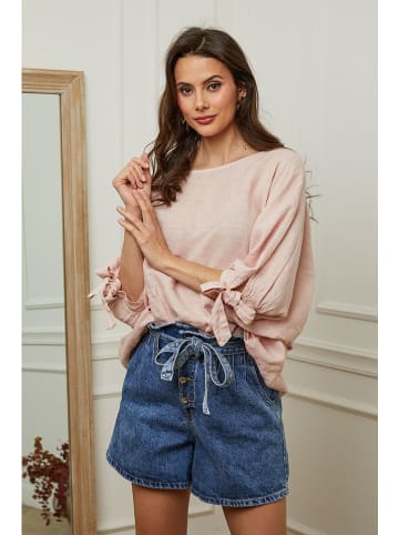 Plume Leinen-Bluse "Jet" in Rosé