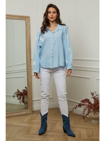 Plume Bluse "Bamba" in Hellblau