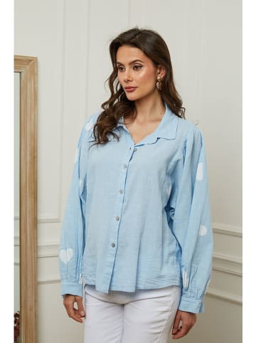 Plume Bluse "Bamba" in Hellblau