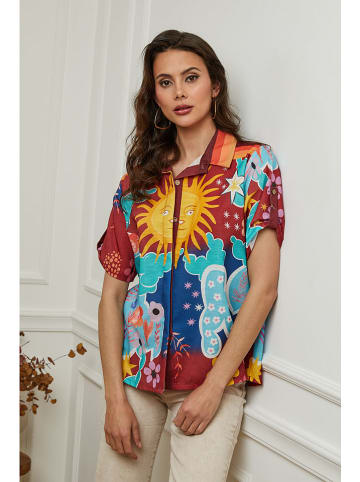 Plume Blouse "Byzance" meerkleurig