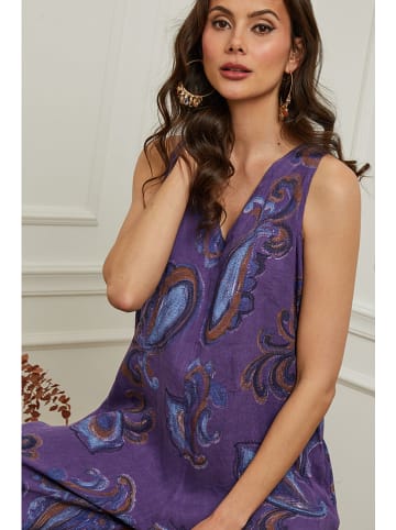 Plume Leinen-Jumpsuit "Clarina" in Lila