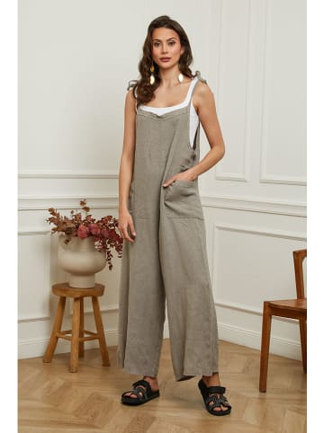 Plume Leinen-Jumpsuit "Gadjy" in Taupe