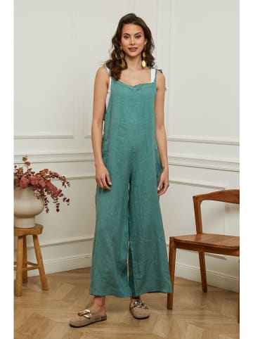 Plume Linnen jumpsuit "Gadjy" turquoise