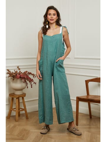 Plume Linnen jumpsuit "Gadjy" turquoise