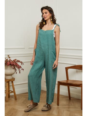 Plume Linnen jumpsuit "Gadjy" turquoise