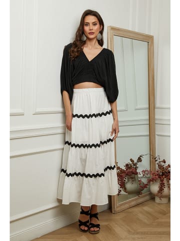 Plume Rok "Marty" wit/zwart