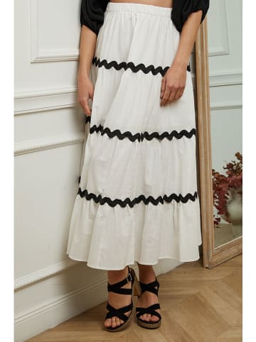 Plume Rok "Marty" wit/zwart