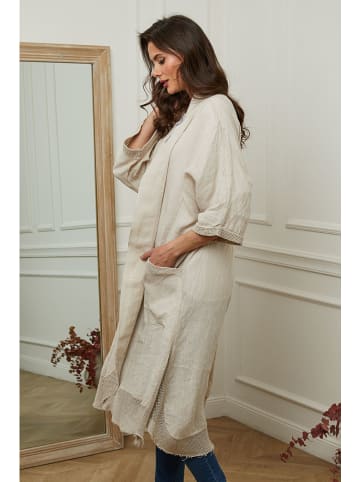 Plume Leinen-Cardigan in Beige