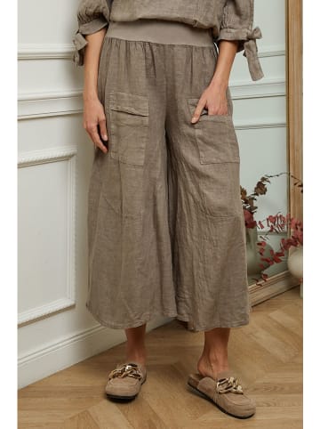 Plume Leinen-Culotte "Rodnal" in Taupe