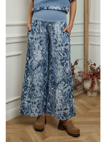 Plume Leinen-Hose "Jasmina" in Blau