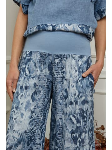 Plume Linnen broek "Jasmina" blauw