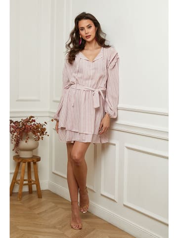 Plume Kleid "Bichi" in Rosé/ Weiß