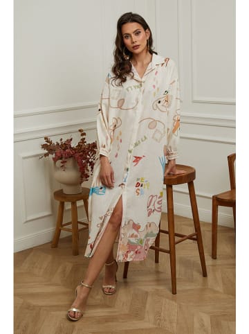 Plume Kleid "Buvio" in Creme